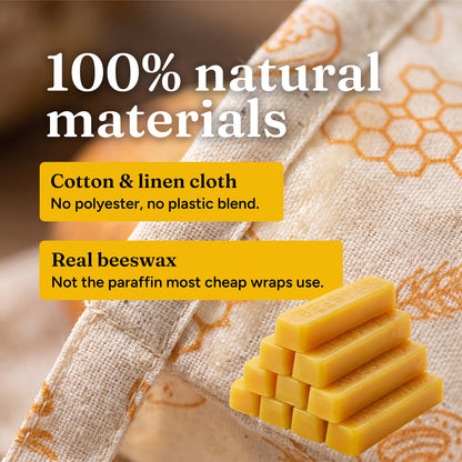 Cotton & Linen Beeswax Bread Bag